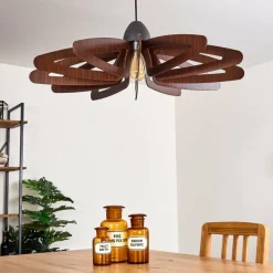 Lampes Vintages & Rétros-hofstein Plafonnier Togo Noir, 1 lumière