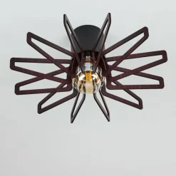 Lampes Vintages & Rétros-hofstein Plafonnier Togo Noir, 1 lumière