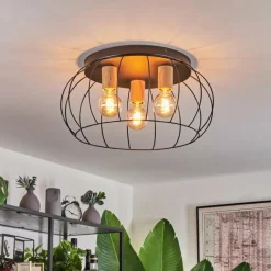 Luminaires Scandinaves-hofstein Plafonnier Toklolo Écru, 3 lumières