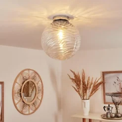 hofstein Plafonnier Tomboul Chrome, 1 lumière