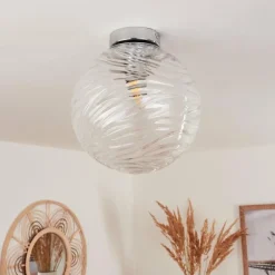 hofstein Plafonnier Tomboul Chrome, 1 lumière