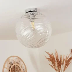 hofstein Plafonnier Tomboul Chrome, 1 lumière