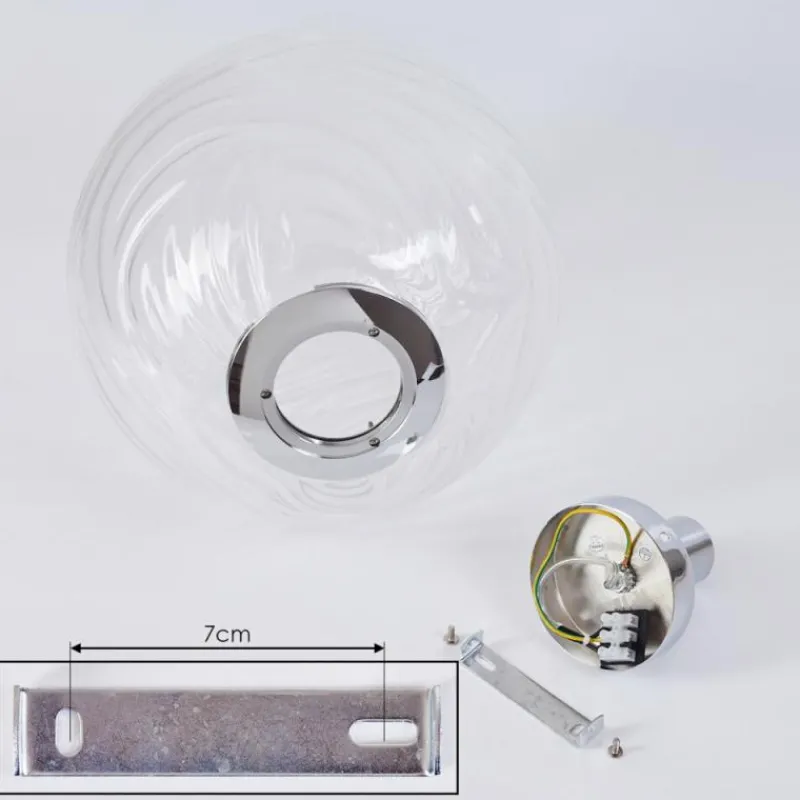 hofstein Plafonnier Tomboul Chrome, 1 lumière