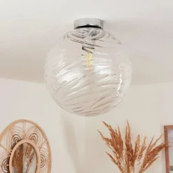 hofstein Plafonnier Tomboul Chrome, 1 lumière