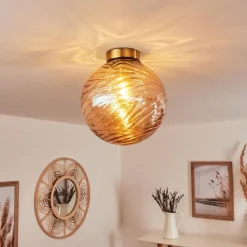 hofstein Plafonnier Tomboul Or, 1 lumière