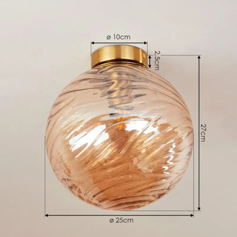 hofstein Plafonnier Tomboul Or, 1 lumière