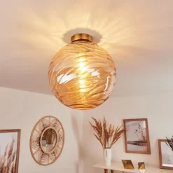 hofstein Plafonnier Tomboul Or, 1 lumière