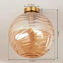 hofstein Plafonnier Tomboul Or, 1 lumière