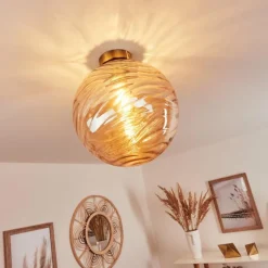 hofstein Plafonnier Tomboul Or, 1 lumière