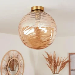 hofstein Plafonnier Tomboul Or, 1 lumière