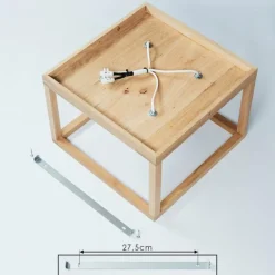 Luminaires Scandinaves-hofstein Plafonnier Torreglia Brun, Noir, 4 lumières