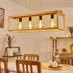 Luminaires Scandinaves-hofstein Plafonnier Torreglia Brun, 4 lumières