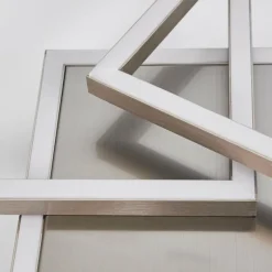 hofstein Plafonnier Torres LED Nickel mat, 3 lumières