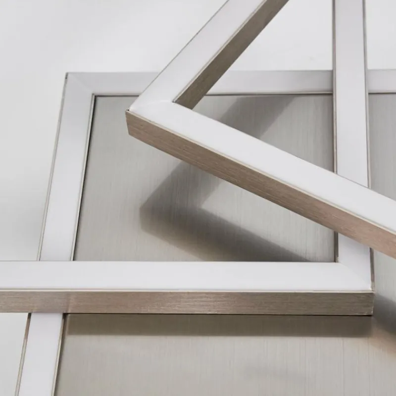 hofstein Plafonnier Torres LED Nickel mat, 3 lumières