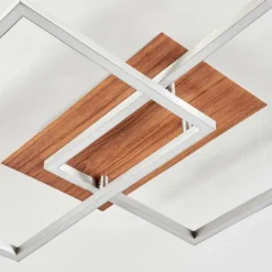 hofstein Plafonnier Torres LED Nickel mat, 2 lumières, Télécommandes