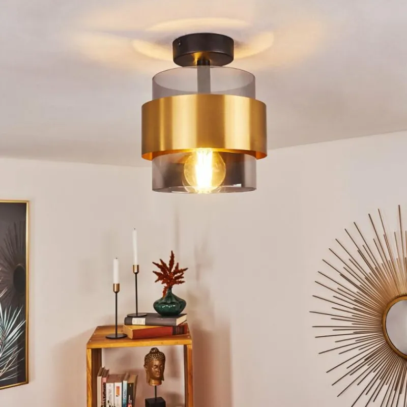 hofstein Plafonnier Traak Noir, 1 lumière