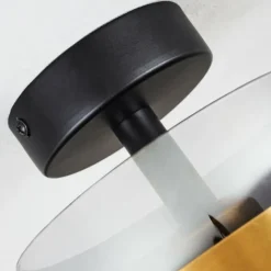 hofstein Plafonnier Traak Noir, 1 lumière