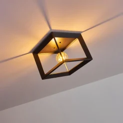 hofstein Plafonnier Traryd Noir, 1 lumière