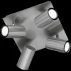 Luminaires Trio Plafonnier Trio 8024 Acier inoxydable, Nickel mat, 4 lumières* Spots Et Projecteurs