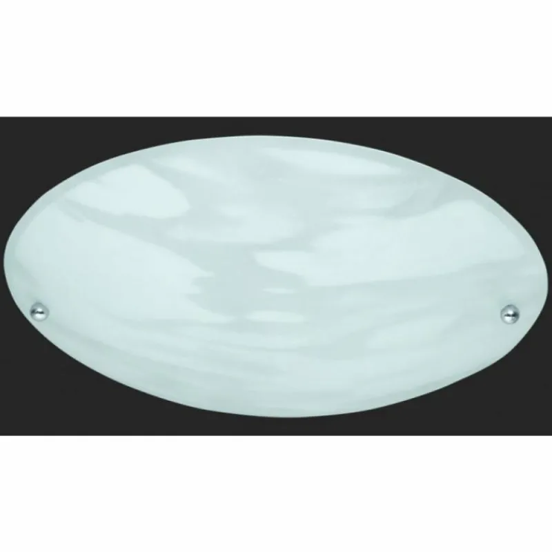 Luminaires Trio Plafonnier Trio 6196 Aluminium, Blanc, 1 lumière