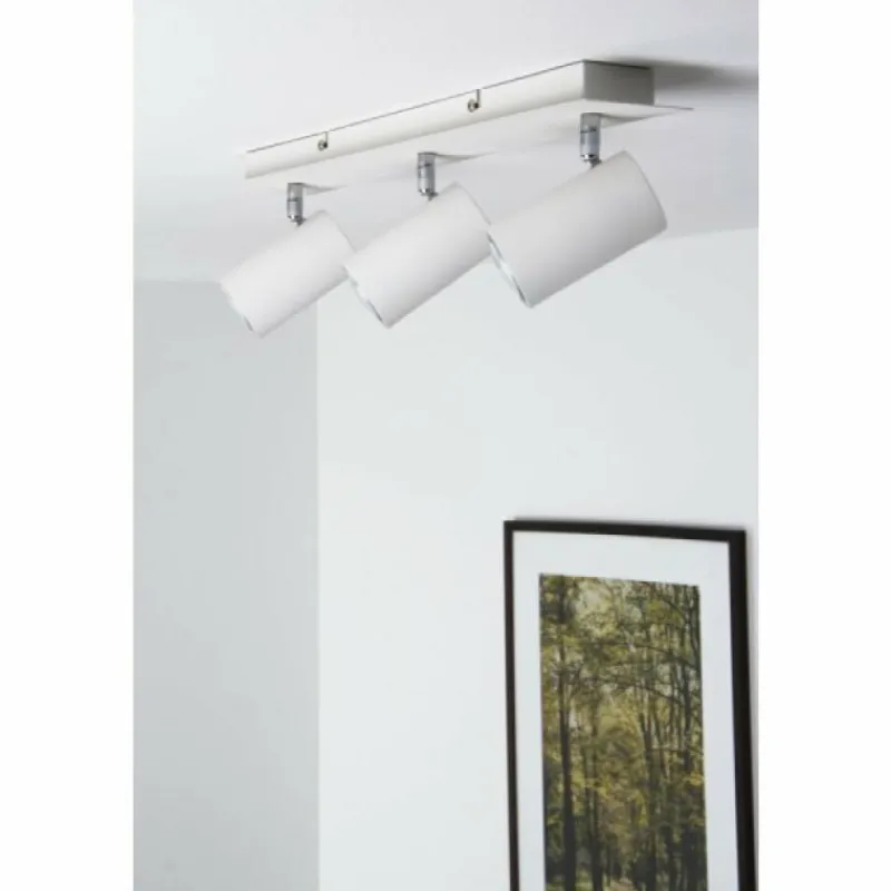 Luminaires Trio Plafonnier Trio 8024 Blanc, 3 lumières* Spots Et Projecteurs
