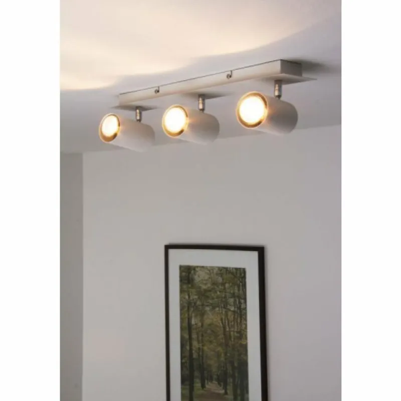 Luminaires Trio Plafonnier Trio 8024 Blanc, 3 lumières* Spots Et Projecteurs