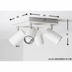 Luminaires Trio Plafonnier Trio 8024 Blanc, 4 lumières* Spots Et Projecteurs