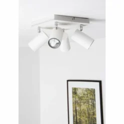 Luminaires Trio Plafonnier Trio 8024 Blanc, 4 lumières* Spots Et Projecteurs