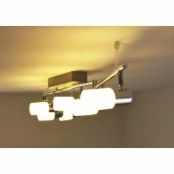 Luminaires Trio Plafonnier Trio 8214 LED Aluminium, Chrome, Acier inoxydable, 6 lumières