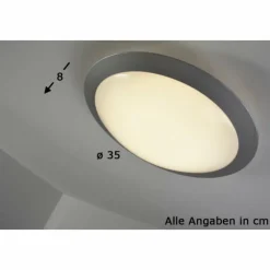 Luminaires Trio Plafonnier Trio 6265 LED Titane, Blanc, 1 lumière