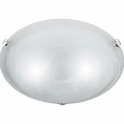 Luminaires Trio Plafonnier Trio 6105 Nickel mat, Blanc, 2 lumières