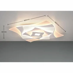 Luminaires Trio Plafonnier Trio AKITA LED Blanc, 1 lumière, Télécommandes* Éclairage Led