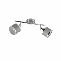 Lampes En Tissu-Luminaires Trio Plafonnier Trio AROSA Chrome, 2 lumières