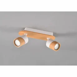 Lampes En Bois-Luminaires Trio Plafonnier Trio Aruni Écru, 2 lumières