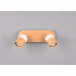 Lampes En Bois-Luminaires Trio Plafonnier Trio Aruni Écru, 2 lumières