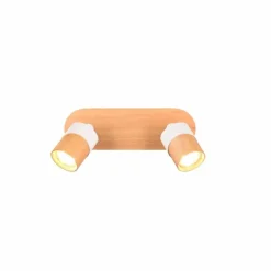 Lampes En Bois-Luminaires Trio Plafonnier Trio Aruni Écru, 2 lumières