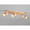 Lampes En Bois-Luminaires Trio Plafonnier Trio Aruni Écru, 3 lumières