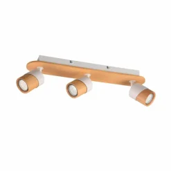 Lampes En Bois-Luminaires Trio Plafonnier Trio Aruni Écru, 3 lumières