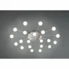 Luminaires Trio Plafonnier Trio Bullet LED Nickel mat, 21 lumières