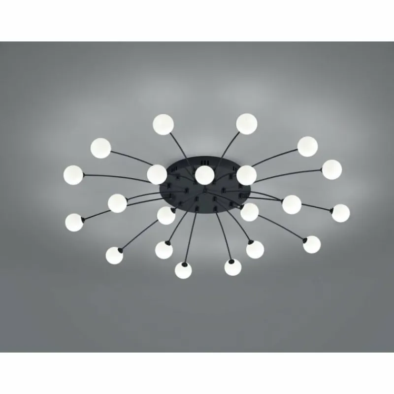 Luminaires Trio Plafonnier Trio Bullet LED Noir, 21 lumières