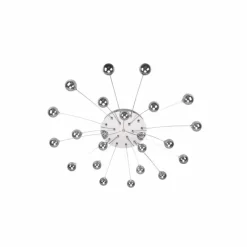 Suspension Verre Fumé-Luminaires Trio Plafonnier Trio Bullet LED Chrome, 21 lumières