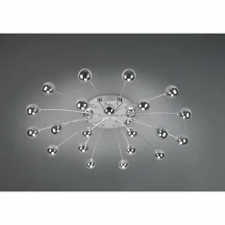 Suspension Verre Fumé-Luminaires Trio Plafonnier Trio Bullet LED Chrome, 21 lumières