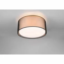 Lampes En Tissu-Luminaires Trio Plafonnier Trio Burton Noir, 3 lumières