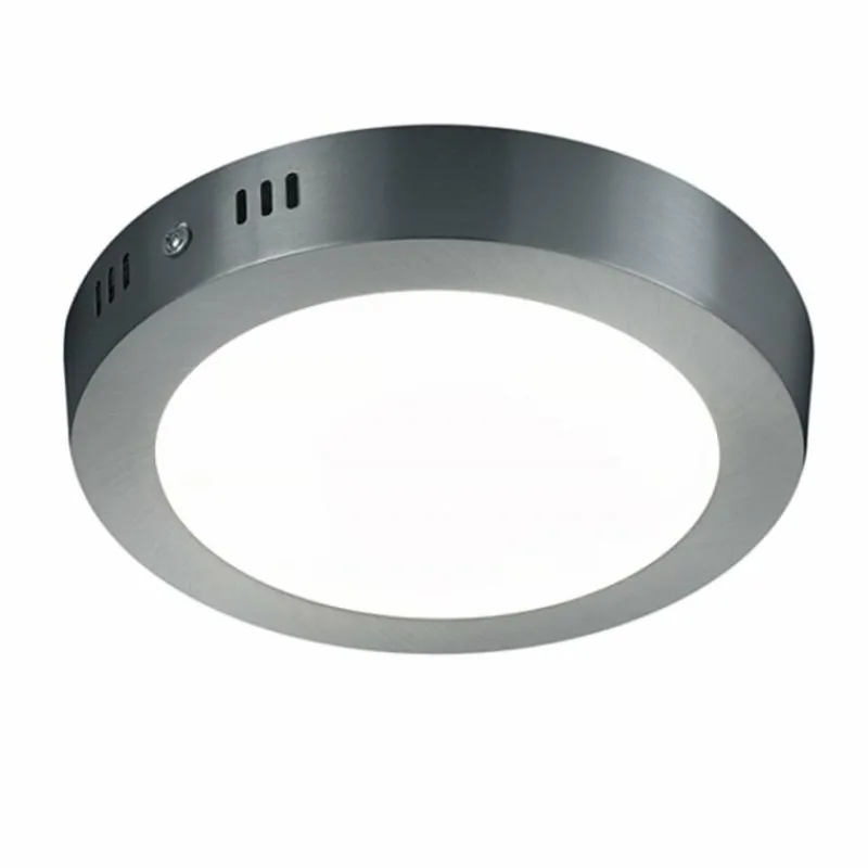 Luminaires Rustiques-Luminaires Trio Plafonnier Trio Cento LED Nickel mat, 1 lumière