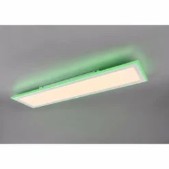 Luminaires Trio Plafonnier Trio Columbia LED Blanc, 1 lumière, Télécommandes, Changeur de couleurs* Éclairage Led