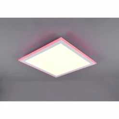 Luminaires Trio Plafonnier Trio Columbia LED Blanc, 1 lumière, Télécommandes, Changeur de couleurs* Éclairage Led