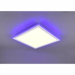 Luminaires Trio Plafonnier Trio Columbia LED Blanc, 1 lumière, Télécommandes, Changeur de couleurs* Éclairage Led
