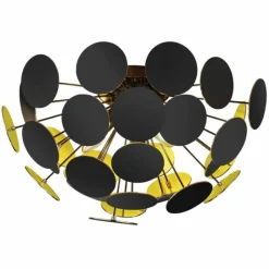 Lampes Dorées-Luminaires Trio Plafonnier Trio DISCALGO Noir, 3 lumières