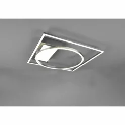 Luminaires Trio Plafonnier Trio Downey LED Nickel mat, 1 lumière, Télécommandes* Éclairage Led