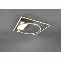 Luminaires Trio Plafonnier Trio Downey LED Nickel mat, 1 lumière, Télécommandes* Éclairage Led